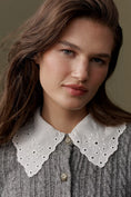 Load image into Gallery viewer, Maeve Lace-Collar Cardigan Sweater
