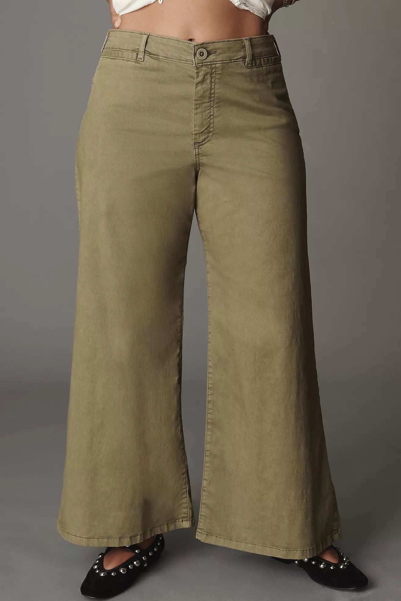 Pilcro Crop Wide-Leg Pants