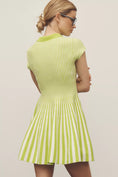 Load image into Gallery viewer, Mare Mare Short-Sleeve Polo Fit & Flare Sweater Mini Dress
