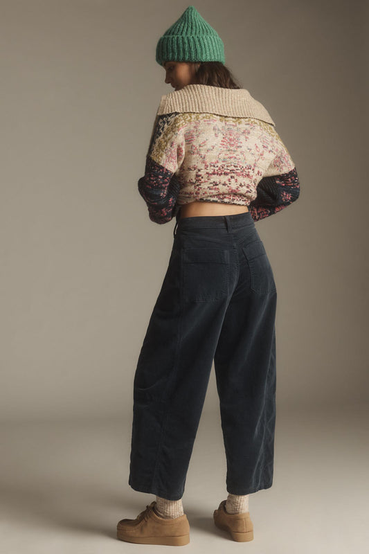 The Kenna Heritage Mid-Rise Barrel Jeans by Pilcro: Corduroy Edition