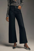 Load image into Gallery viewer, PAIGE Anessa Coated High-Rise Crop Wide-Leg Jeans
