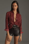 Load image into Gallery viewer, By Anthropologie Sequin Buttondown
