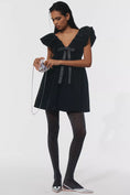 Load image into Gallery viewer, Endless Rose Velvet Bow Mini Dress

