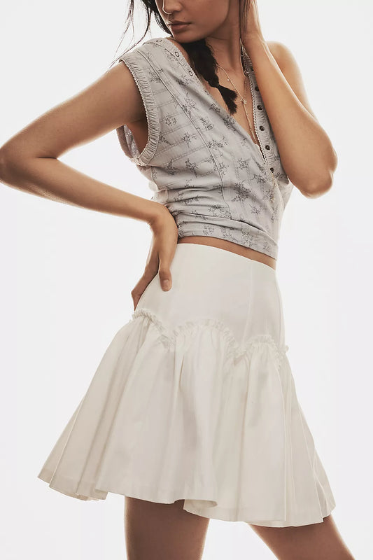 Mare Mare Basque-Waist Mini Skirt