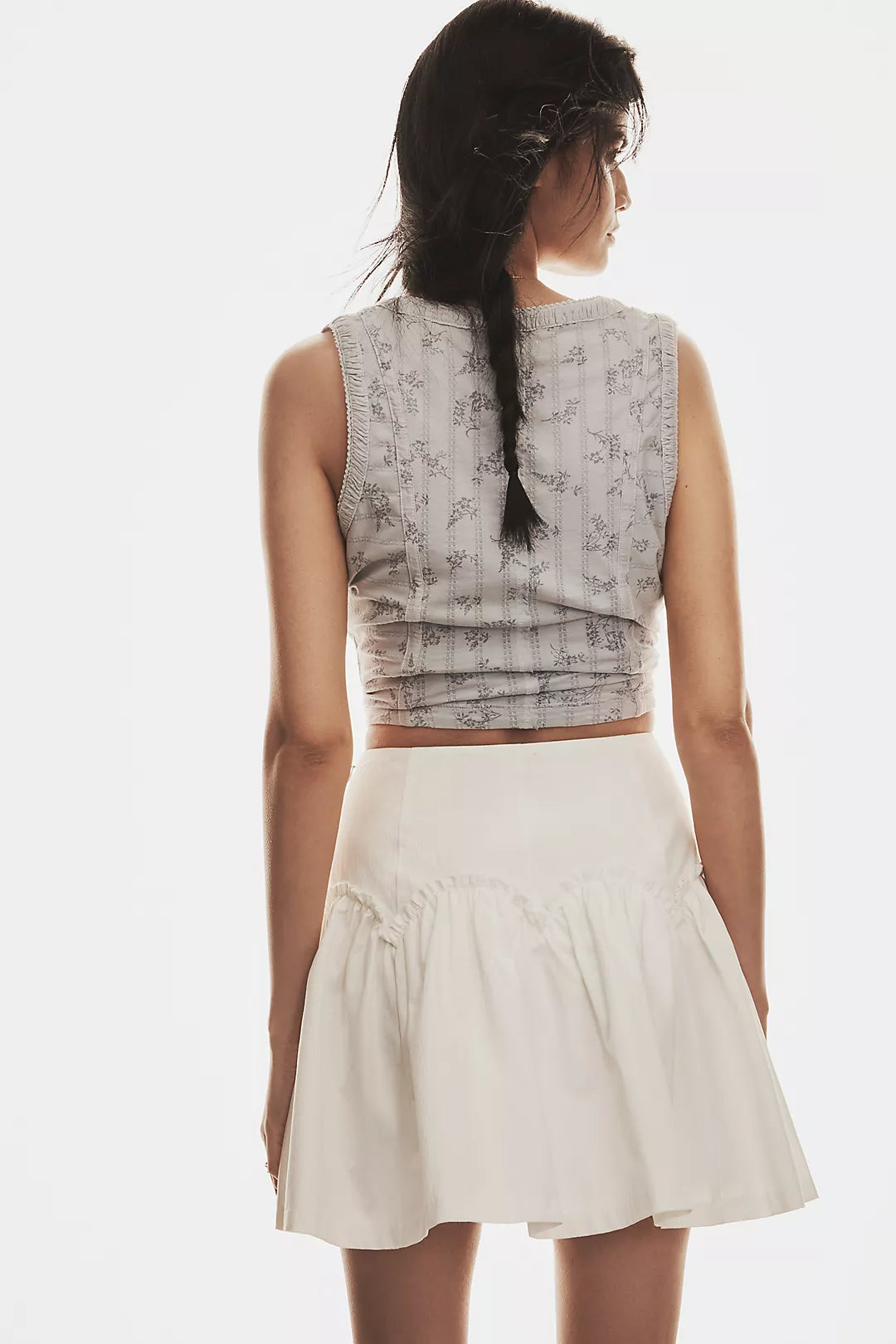 Mare Mare Basque-Waist Mini Skirt