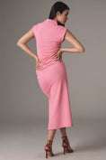 Load image into Gallery viewer, The Maya Ruched Cowl-Neck Dress

