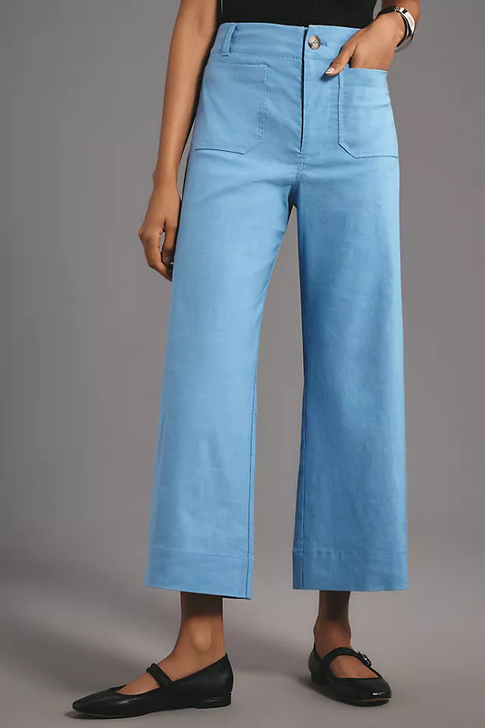 The Colette Magic Fabric Crop Wide-Leg Pants by Maeve