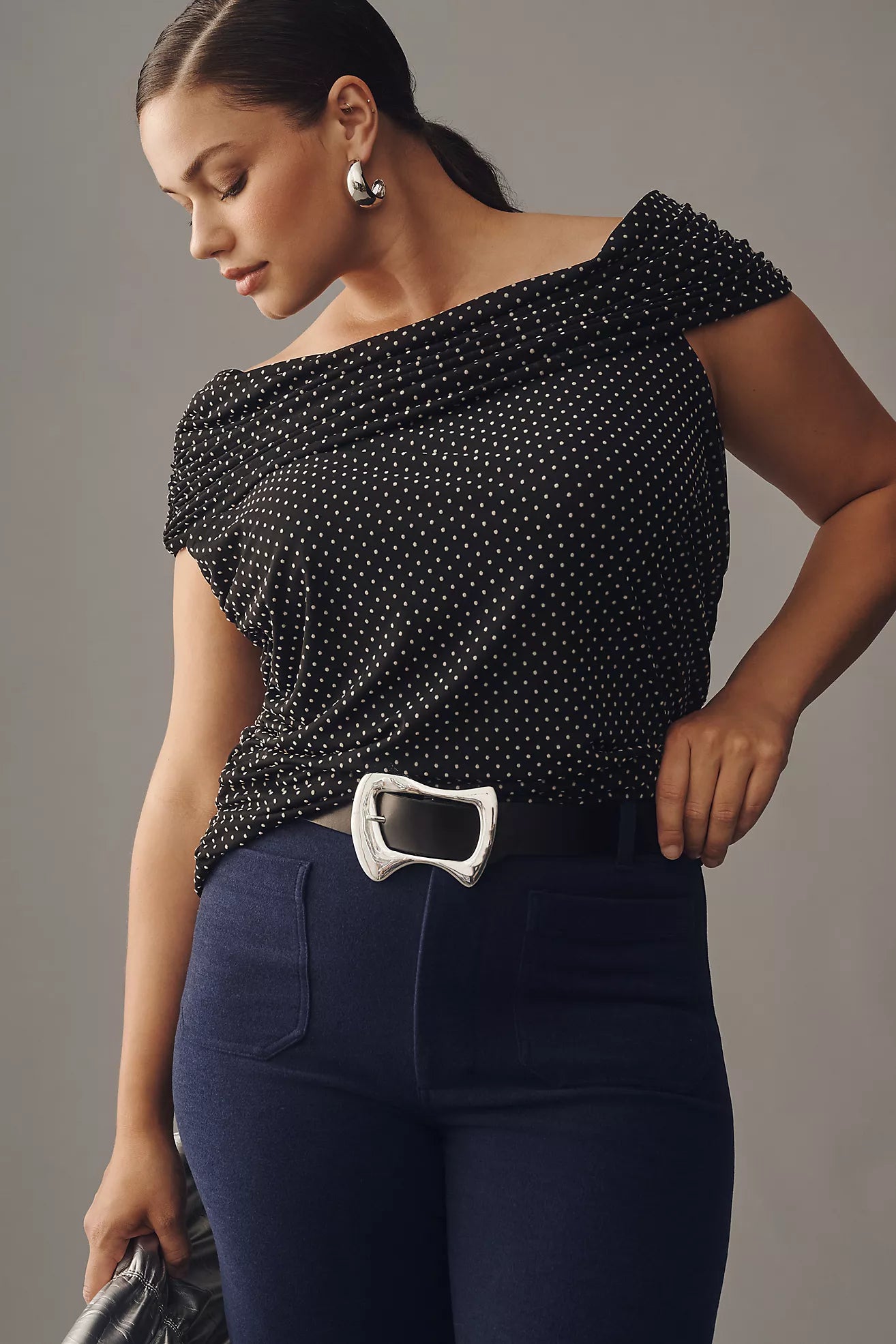 The Colette Brushed Knit Crop Wide-Leg Pants by Maeve