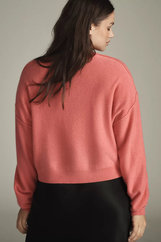 The Alani Cropped Cashmere Crew-Neck Jumper by Pilcro