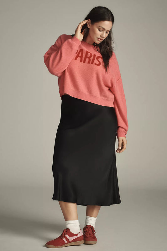 The Alani Cropped Cashmere Crew-Neck Jumper by Pilcro