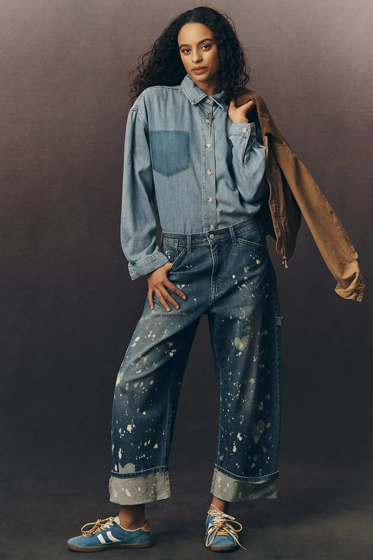 The Kayden Barrel Carpenter Jeans by Pilcro