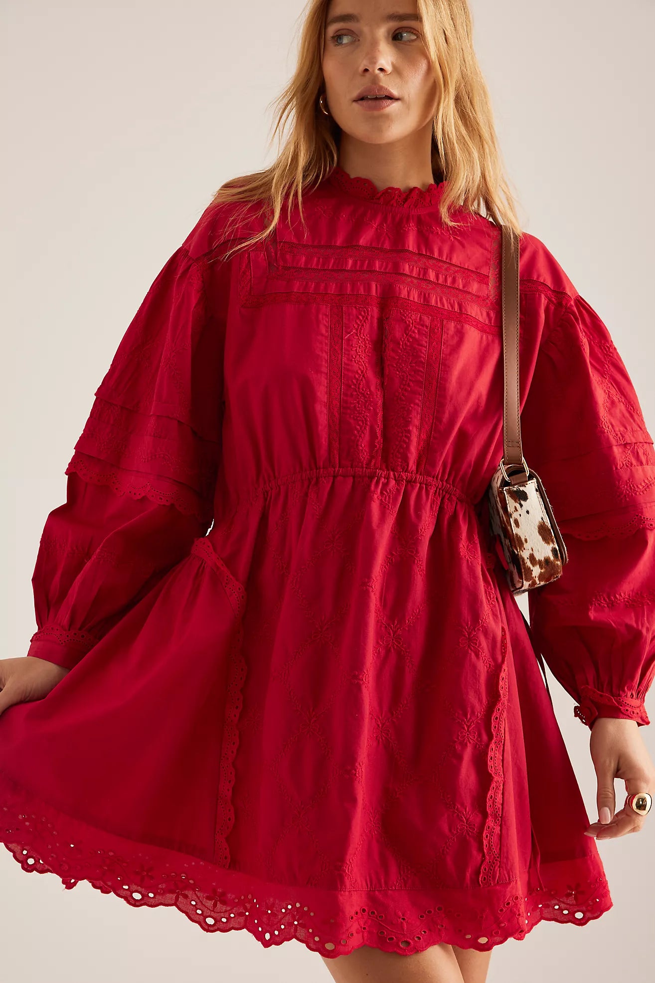 Damson Madder Clancy Long-Sleeve Mini Dress