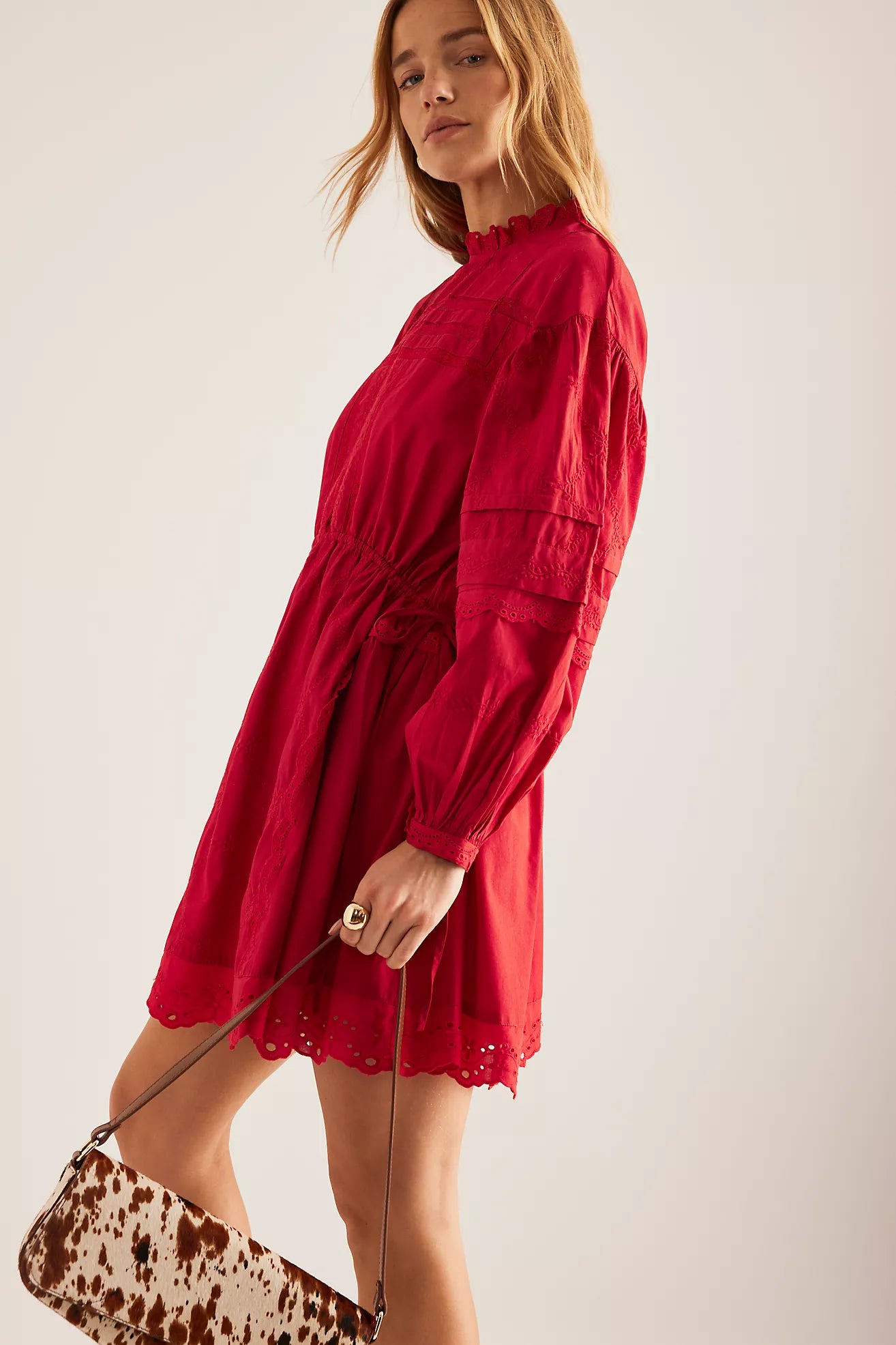 Damson Madder Clancy Long-Sleeve Mini Dress