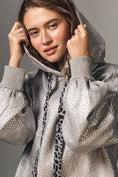 Load image into Gallery viewer, Pilcro Foiled Sequin Hooded Sweatshirt
