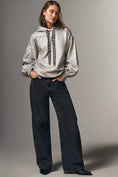 Load image into Gallery viewer, Pilcro Foiled Sequin Hooded Sweatshirt
