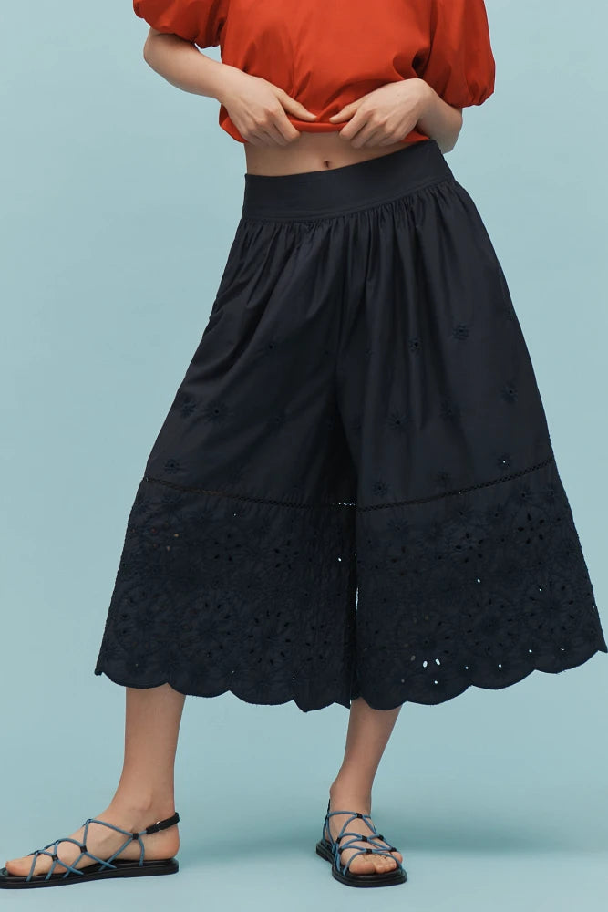 Maeve Embroidered Skirty Culottes