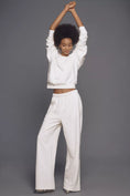 Load image into Gallery viewer, Good American Crystal Wide-Leg Sweatpants
