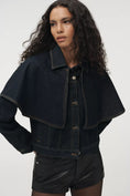 Load image into Gallery viewer, Pilcro Denim Capelet Jacket
