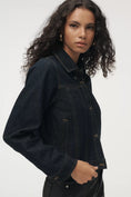 Load image into Gallery viewer, Pilcro Denim Capelet Jacket
