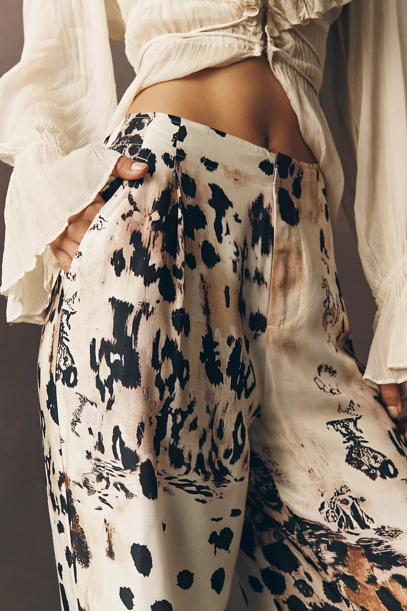 By Anthropologie Silky Trouser Pants