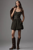 Load image into Gallery viewer, Pilcro Halter Sweetheart Bubble Mini Dress
