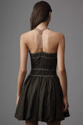 Load image into Gallery viewer, Pilcro Halter Sweetheart Bubble Mini Dress
