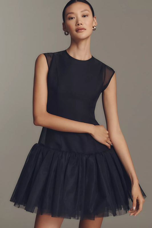 Mare Mare Tulle Drop-Waist Slip Dress