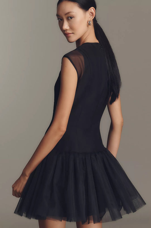 Mare Mare Tulle Drop-Waist Slip Dress