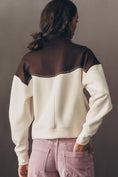 Load image into Gallery viewer, By Anthropologie Studded Half-Zip Sweatshirt
