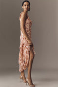Load image into Gallery viewer, By Anthropologie Cowl-Neck Ruffle Midi Dress
