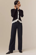 Load image into Gallery viewer, By Anthropologie Mock-Neck Ruffled Lace Cardigan Sweater
