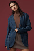 Load image into Gallery viewer, By Anthropologie Belted Denim Jacket
