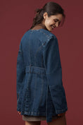 Load image into Gallery viewer, By Anthropologie Belted Denim Jacket
