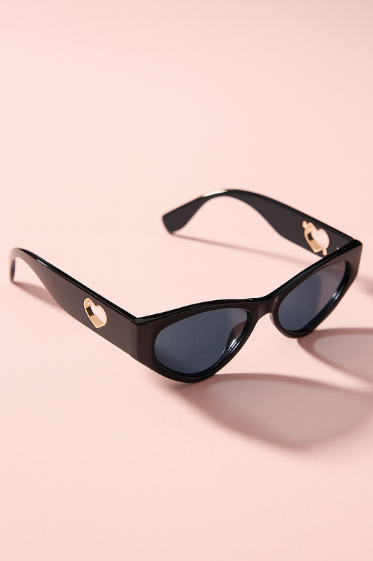 I-SEA Jenni Heart Cutout Cat-Eye Sunglasses