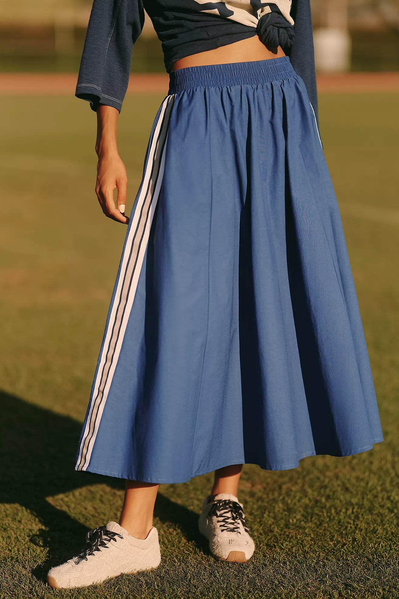 Daily Practice Game Day Track Midi Skirt