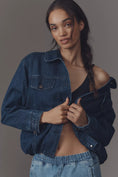 Load image into Gallery viewer, Pilcro Bubble Hem Trucker Jacket
