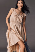 Load image into Gallery viewer, By Anthropologie Sleeveless Hanky-Hem Midi Dress
