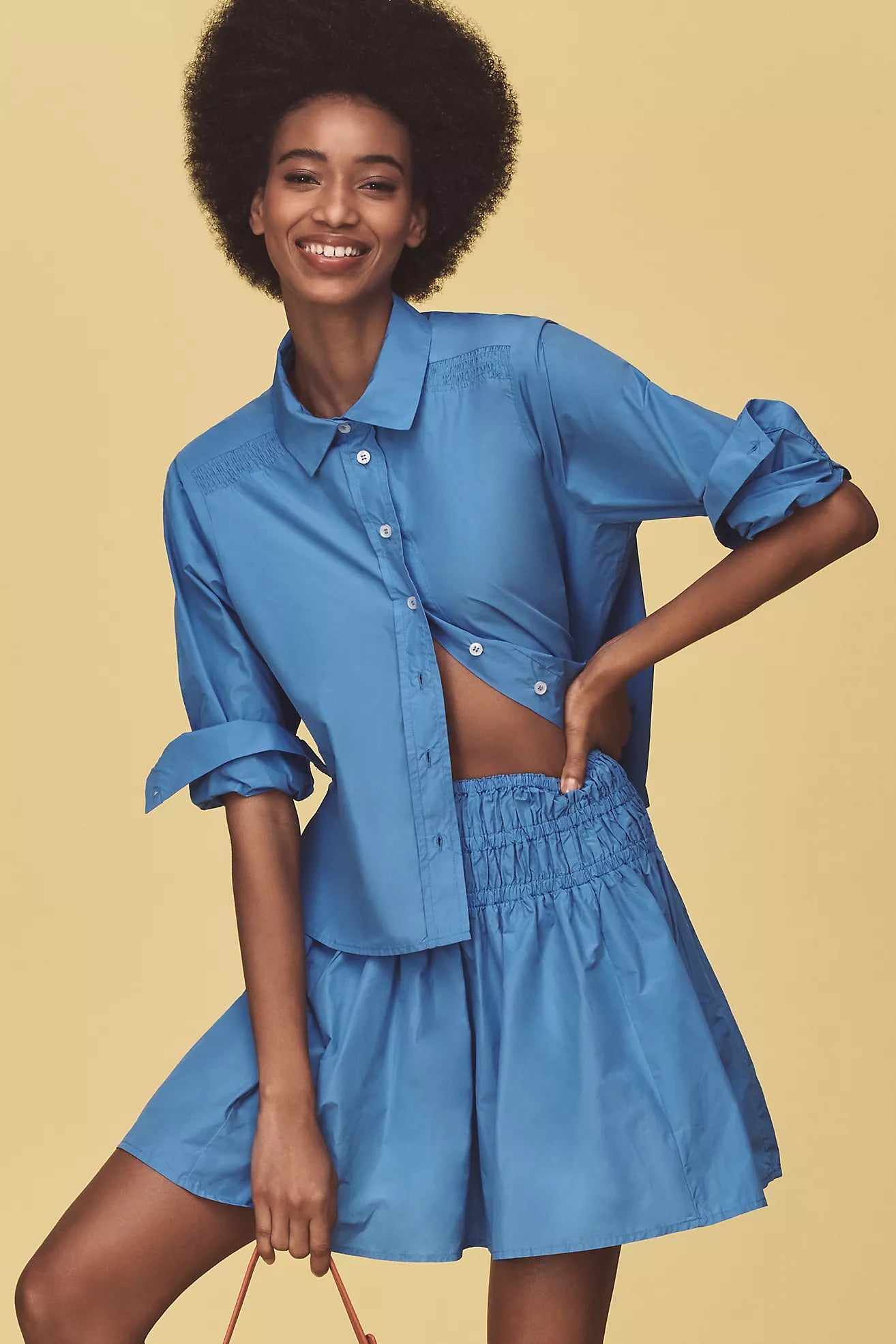 By Anthropologie Long-Sleeve Buttondown Blouse