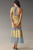 Load image into Gallery viewer, Geisha Designs Asymmetrical Lace Mix Slip Maxi Dress
