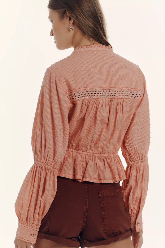 Pilcro Long-Sleeve Delicate Blouse