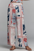 Load image into Gallery viewer, Maeve Low-Slung Printed Wide-Leg Trousers
