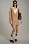 Load image into Gallery viewer, Maeve Layered Sparkle Cardigan Sweater Mini Dress
