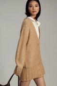 Load image into Gallery viewer, Maeve Layered Sparkle Cardigan Sweater Mini Dress
