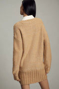Load image into Gallery viewer, Maeve Layered Sparkle Cardigan Sweater Mini Dress
