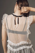 Load image into Gallery viewer, By Anthropologie Sheer Ruffled Tulle Tank

