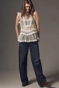 Load image into Gallery viewer, By Anthropologie Sheer Ruffled Tulle Tank
