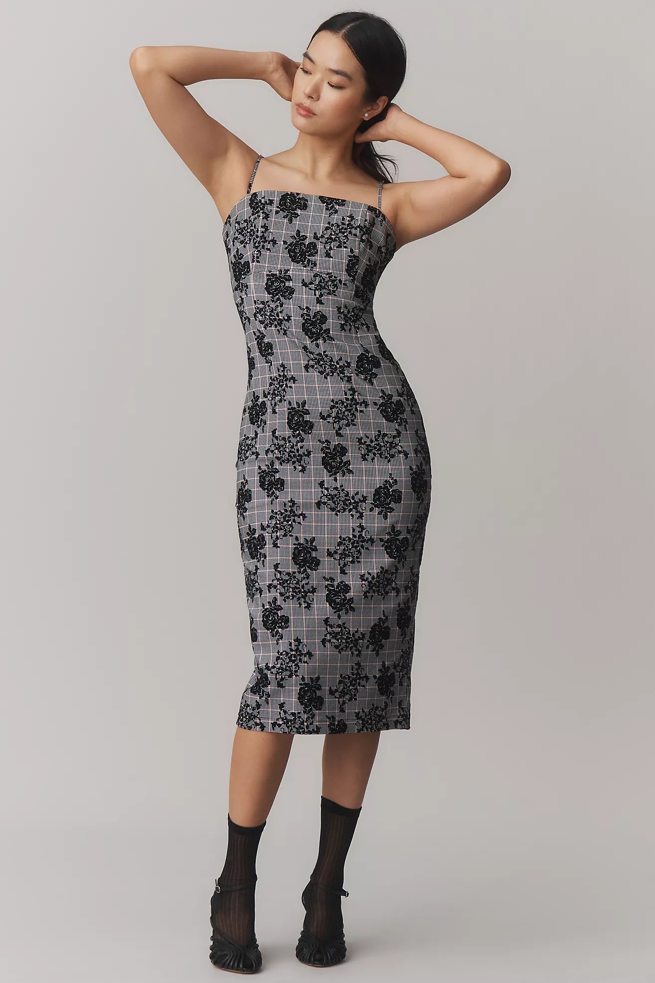 Maeve Slim Patterned Midi Dress