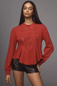 Load image into Gallery viewer, By Anthropologie Cutwork Swing Top
