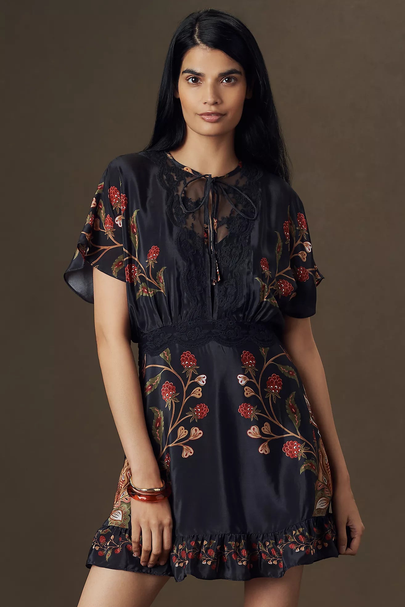 Farm Rio Berry Garden Mini Dress
