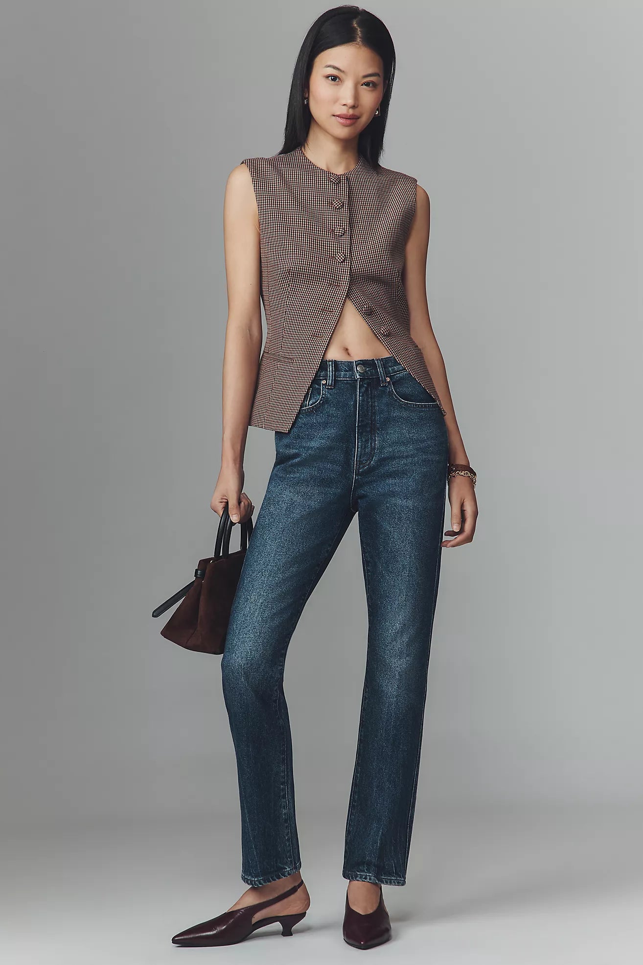 DL1961 Kristy Cigarette High-Rise Straight Jeans